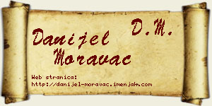 Danijel Moravac vizit kartica